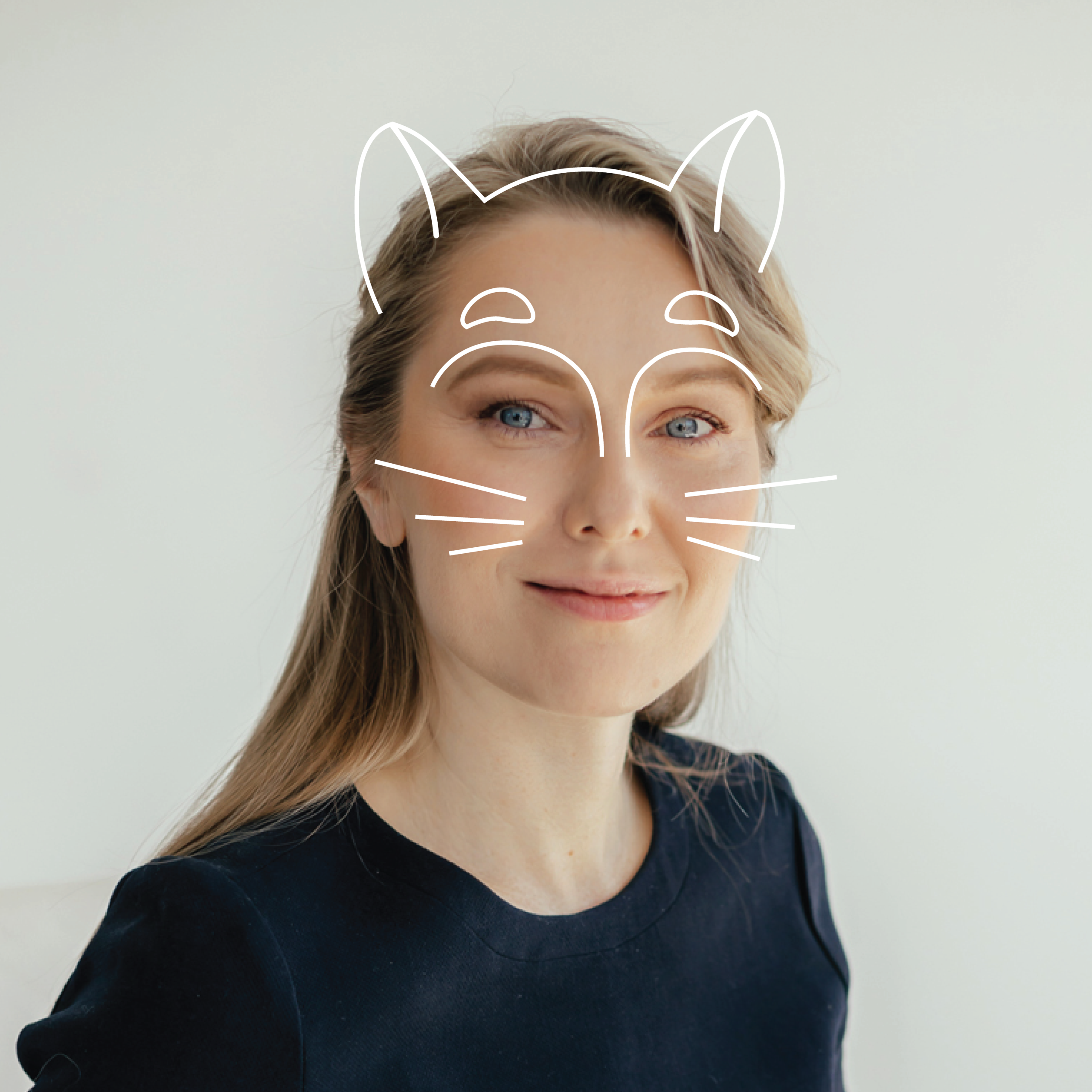 Белый кот — иллюстрация